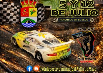 Cartel de la II Carrera y Campeonato de Slot 2026 en Villa de Mazo