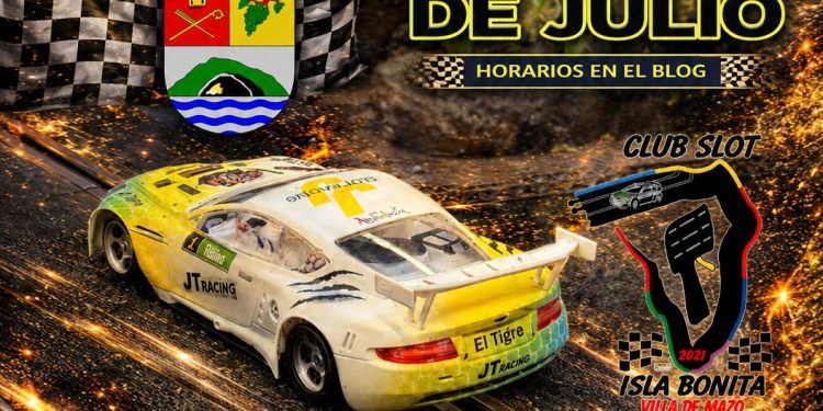Cartel de la II Carrera y Campeonato de Slot 2026 en Villa de Mazo