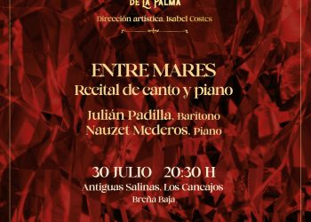 Cartel del recital «Entre Mares», zarzuela en las Salinas de Los Cancajos