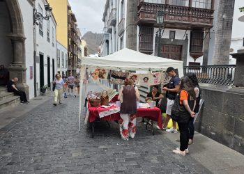 La Calle Real vuelve a llenarse de mariposas: Alas de Mariposa repite su venta solidaria en Santa Cruz de La Palma