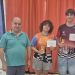 Carlos de la Cruz y Jimena Rodríguez en el podio del Campeonato de Canarias juvenil en Lanzarote