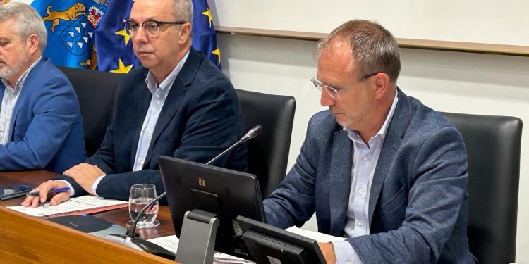Sesión plenaria del Cabildo de La Palma donde se debatió el agua