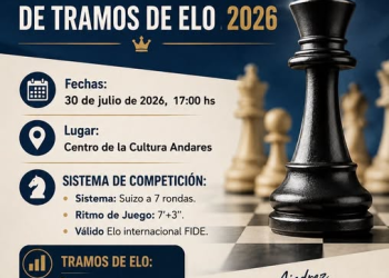 Cartel del II Campeonato de La Palma de Tramos de Elo 2026, organizado por el Club Deportivo Roque Niquiomo