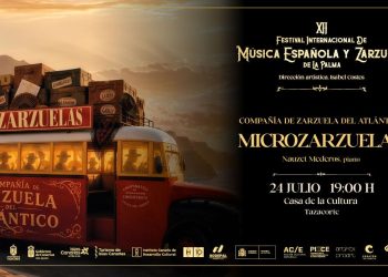 Cartel de las Microzarzuelas del XII Festival Internacional de Música Española y Zarzuela de La Palma en Tazacorte