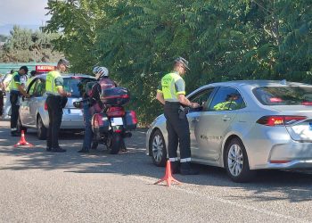 Control de alcoholemia de la Guardia Civil de Tráfico