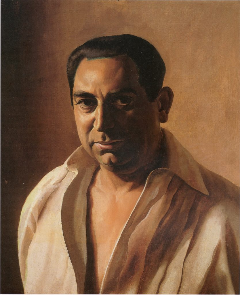 Retrato de Mariano de Cossío realizado por el pintor inglés Cristóbal Hall, a quien consideró su maestro.