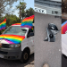 Furgón institucional del Orgullo LGTBIQ+ de La Palma dañado tras el ataque vandálico