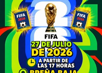 Cartel de la tercera Quedada de Cromos FIFA en Breña Baja