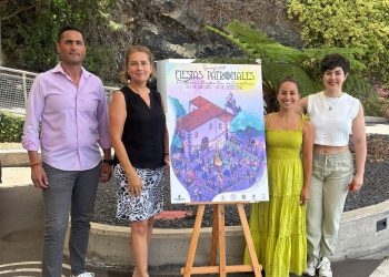 Cartel anunciador de las fiestas patronales en honor a Nuestra Señora de Candelaria 2026 en Tijarafe
