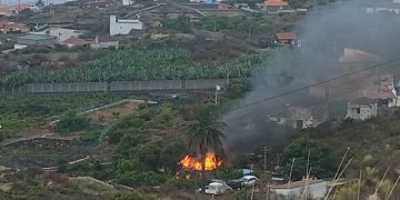 Muere una persona en el incendio de una vivienda en el barrio de Lodero, en Villa de Mazo