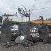 La Bombilla estrena una escultura de chatarra reciclada dentro de la ruta artística Caminarte
