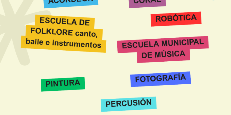 Cartel de las preinscripciones de la Promoción Cultural 2026-2027 de Breña Baja