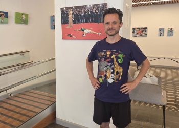 «Doble Falta»: el pintor palmero Rubén Sánchez expone en Santa Cruz de La Palma hasta el 15 de agosto