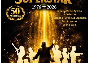 Cartel del 50 aniversario de Jesucristo Superstar en Breña Baja