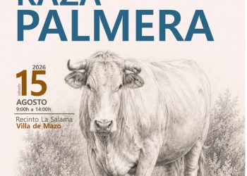 Cartel del VI Concurso Nacional de Ganado Vacuno de Raza Palmera en Villa de Mazo