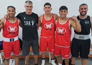 Boxeadores del Club VKR en La Palma Boxing Promotion VI, Pabellón Severo Rodríguez, Los Llanos de Aridane