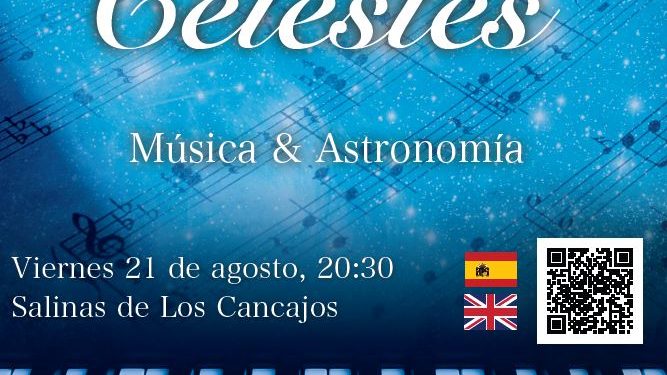 Cartel de Notas Celestes, viaje musical por el universo, 21 de agosto en Los Cancajos