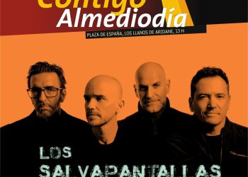 Los Salvapantallas, cartel del concierto Contigo Almediodía en Los Llanos de Aridane