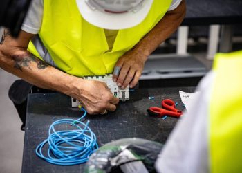 Un equipo técnico durante su jornada laboral