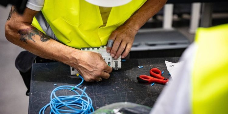 Un equipo técnico durante su jornada laboral