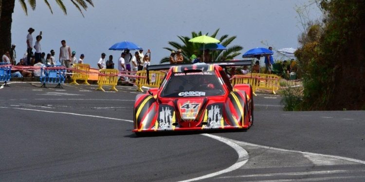 Coche de rally en la Subida a Puntallana