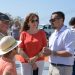 Idafe Hernández y Nieves Lady Barreto en la inauguración del Mirador del Lomo, en Montes de Luna (Villa de Mazo)